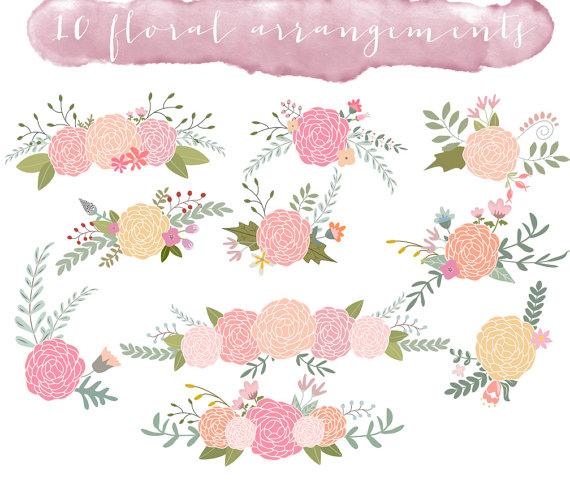 free clipart of wedding flowers - photo #13