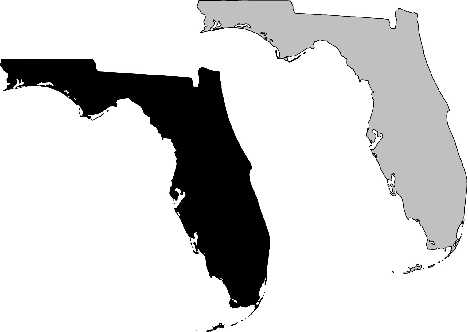 clipart map of florida - photo #16