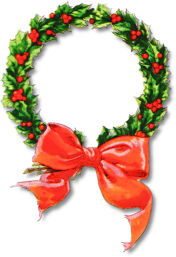 clipart of christmas wreath - photo #46