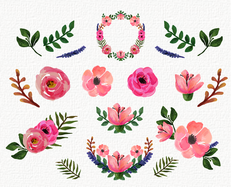 freebies-watercolor-floral-clip-art-collection-roses-and-clipartix