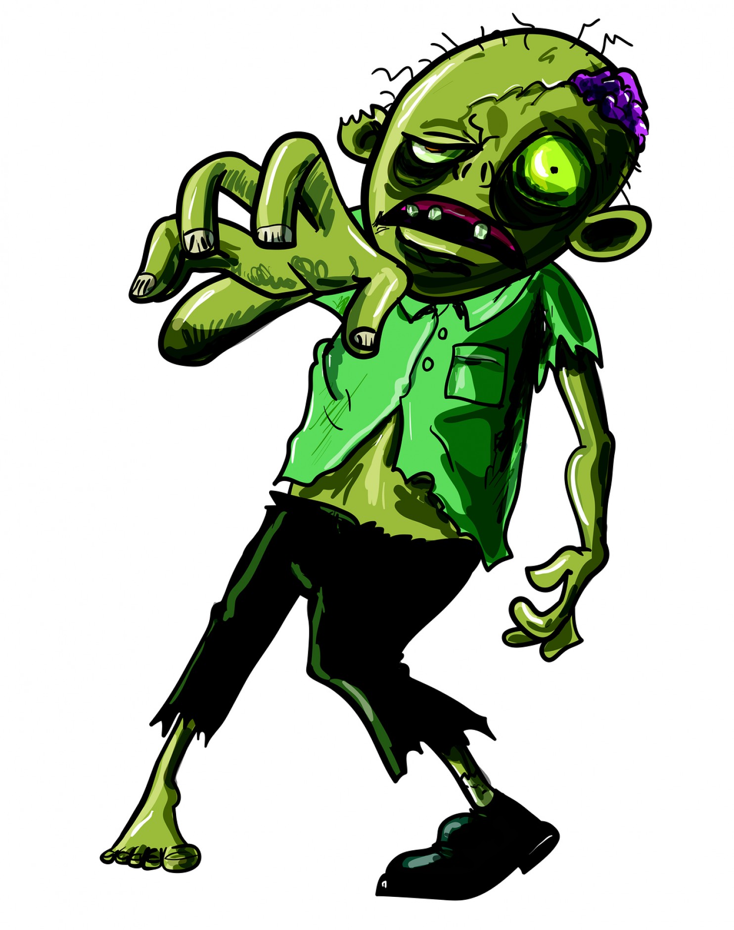 zombie cartoon clip art - photo #12