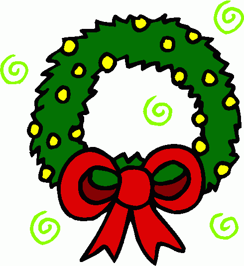 clipart christmas wreath free - photo #35