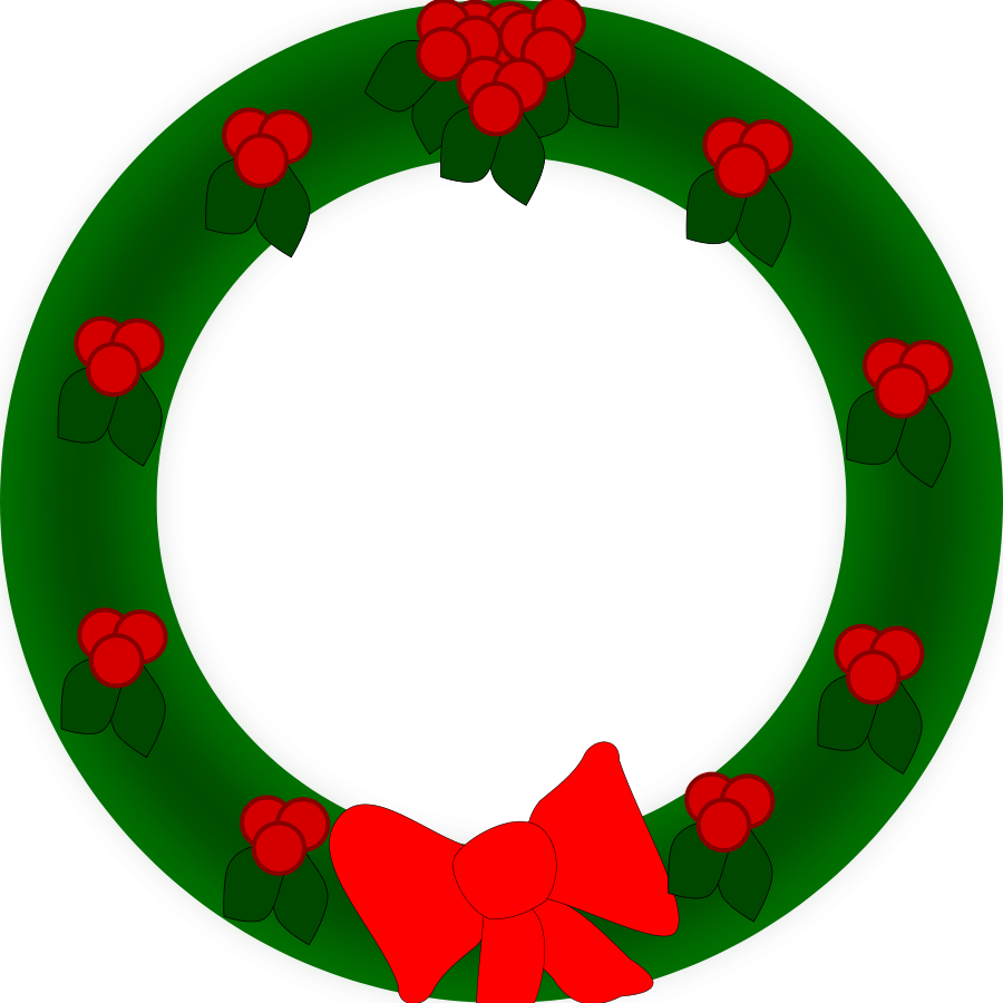 free clipart of christmas wreaths - photo #48