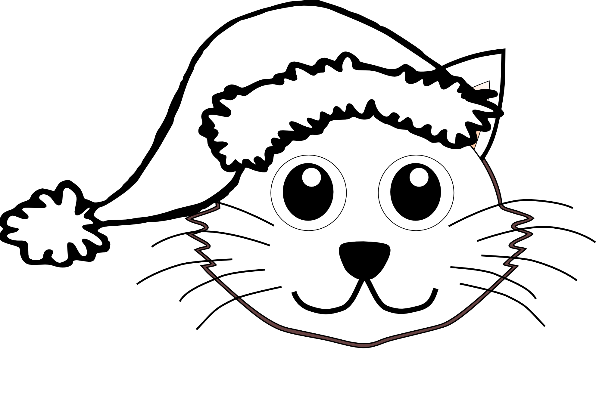 free black and white cat clipart - photo #39