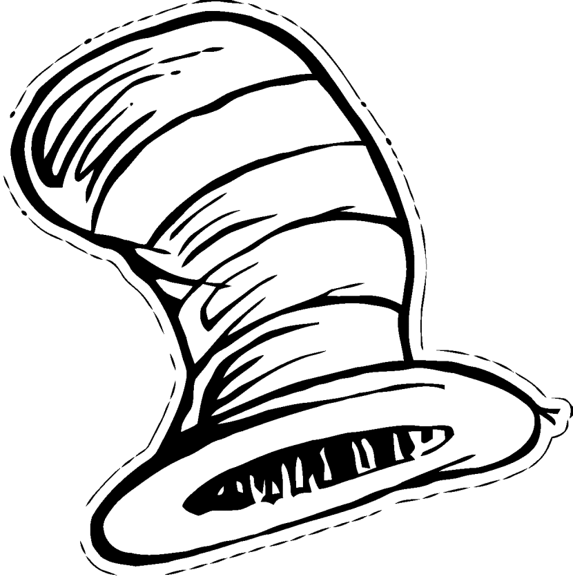 clipart cat in the hat - photo #43