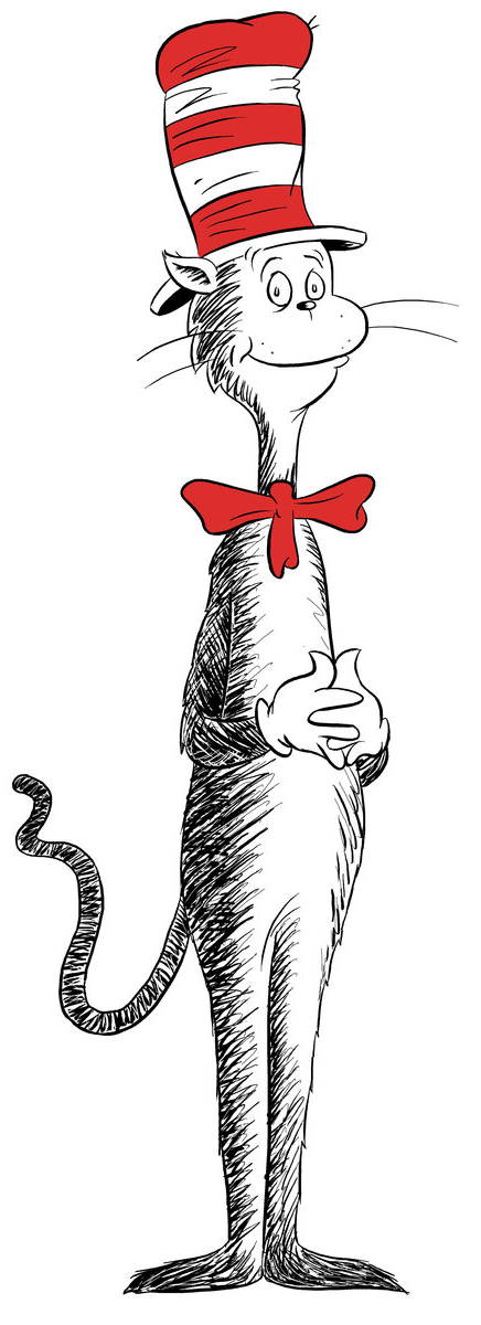 free clip art cat in the hat - photo #20