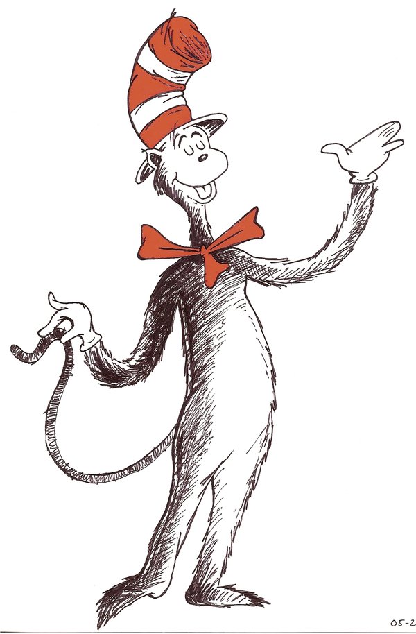 free clip art cat in the hat - photo #25