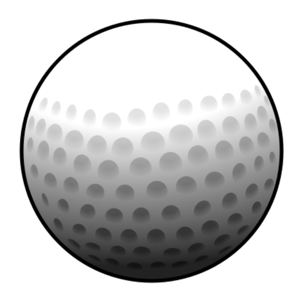 free golf ball vector clipart - photo #13