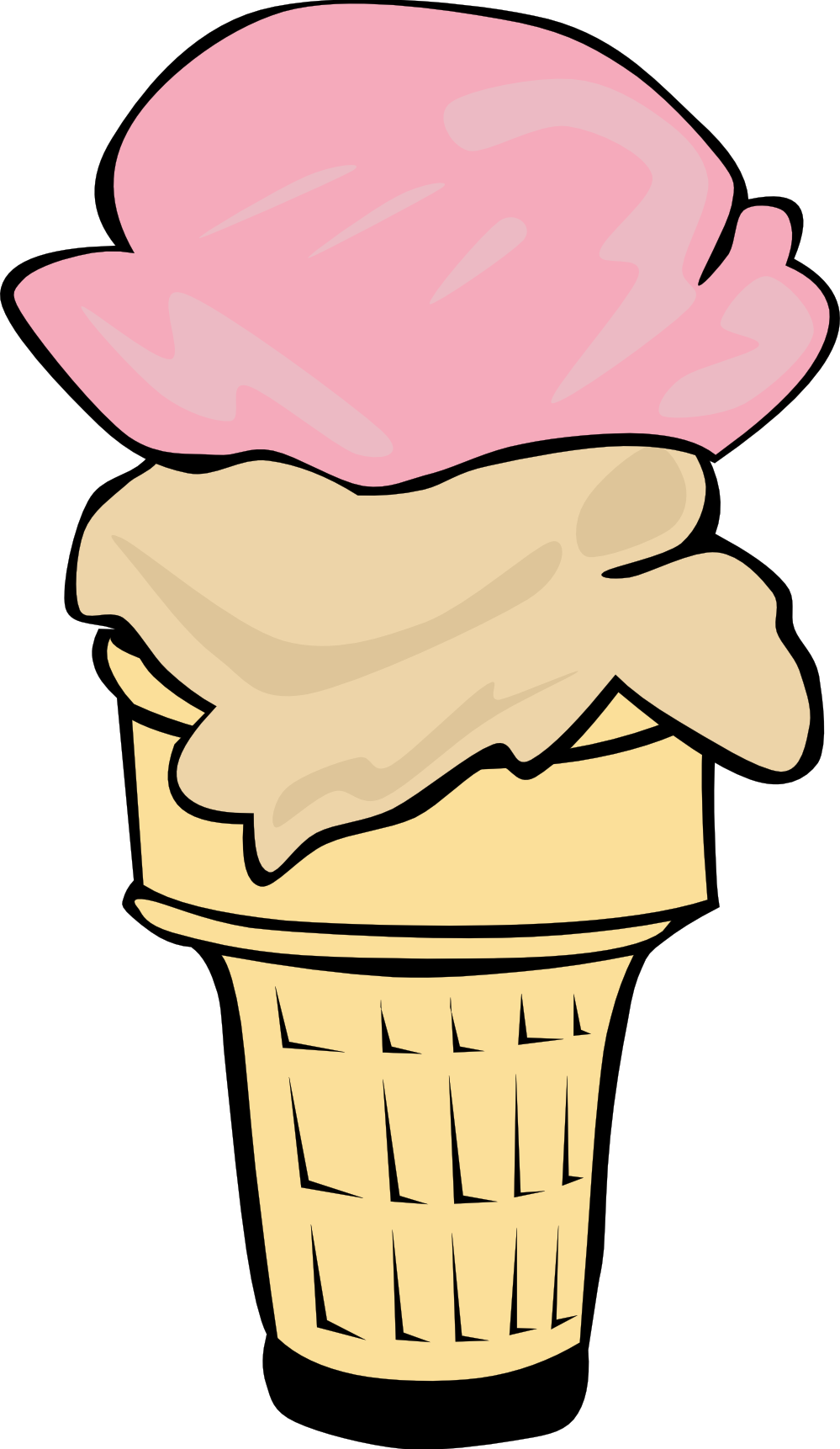 vanilla ice cream cone clipart - photo #47