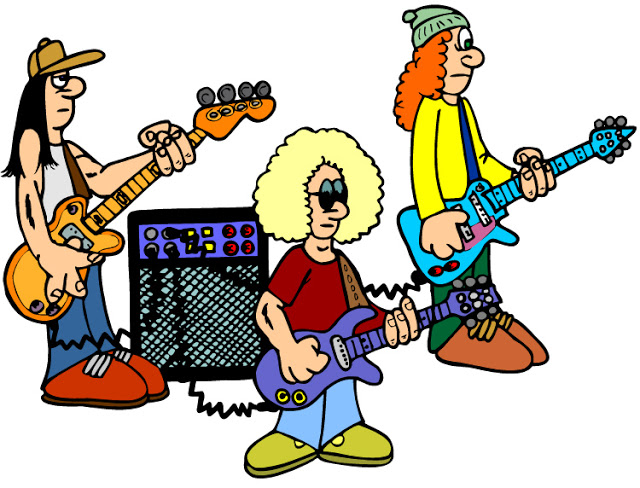 free cartoon rock band clipart - photo #3