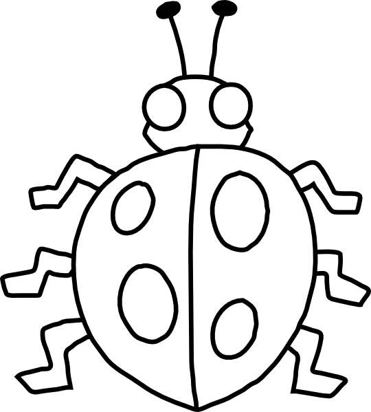 clipart insects black and white - photo #50