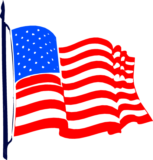 free black and white american flag clip art - photo #50