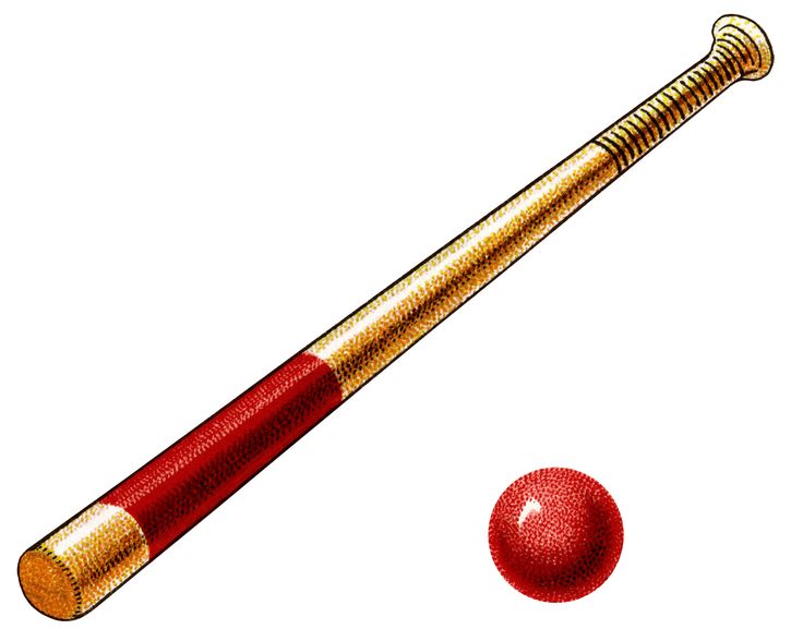 free clip art of baseball bat - photo #45