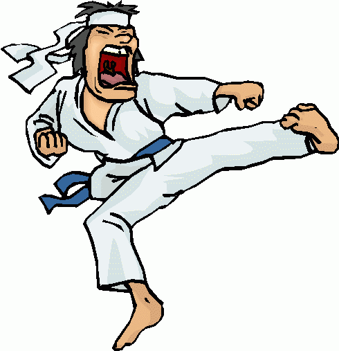 cartoon karate clip art free - photo #4