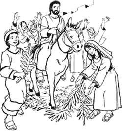 palm sunday coloring pages religious symbols - photo #38