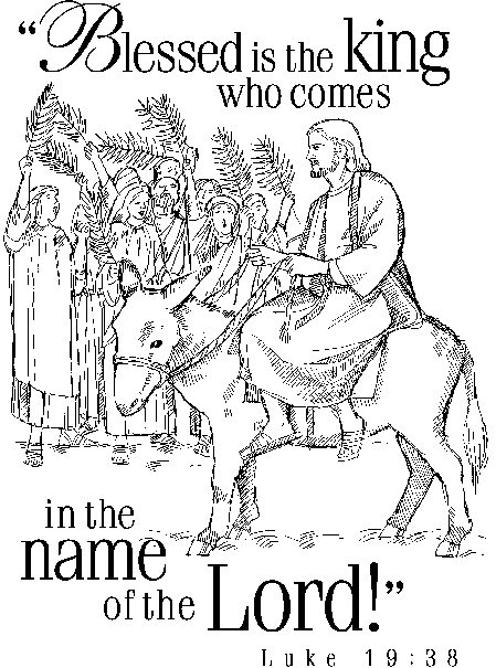 palm sunday coloring pages religious christmas - photo #29