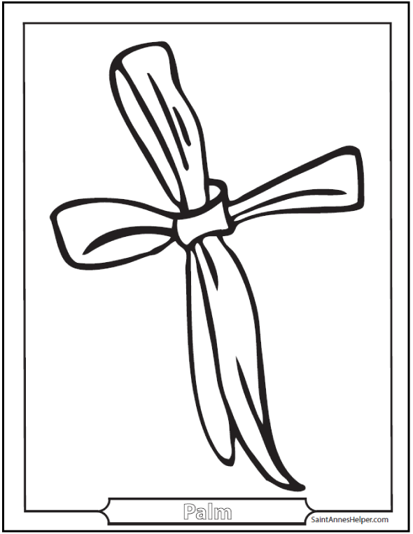 palm sunday coloring pages religious symbols - photo #24