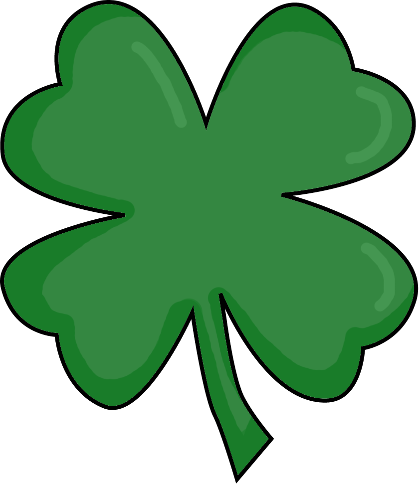 4 Leaf Clover Clipart Of Shamrocks And Four Leaf Clovers 5 Clipartix