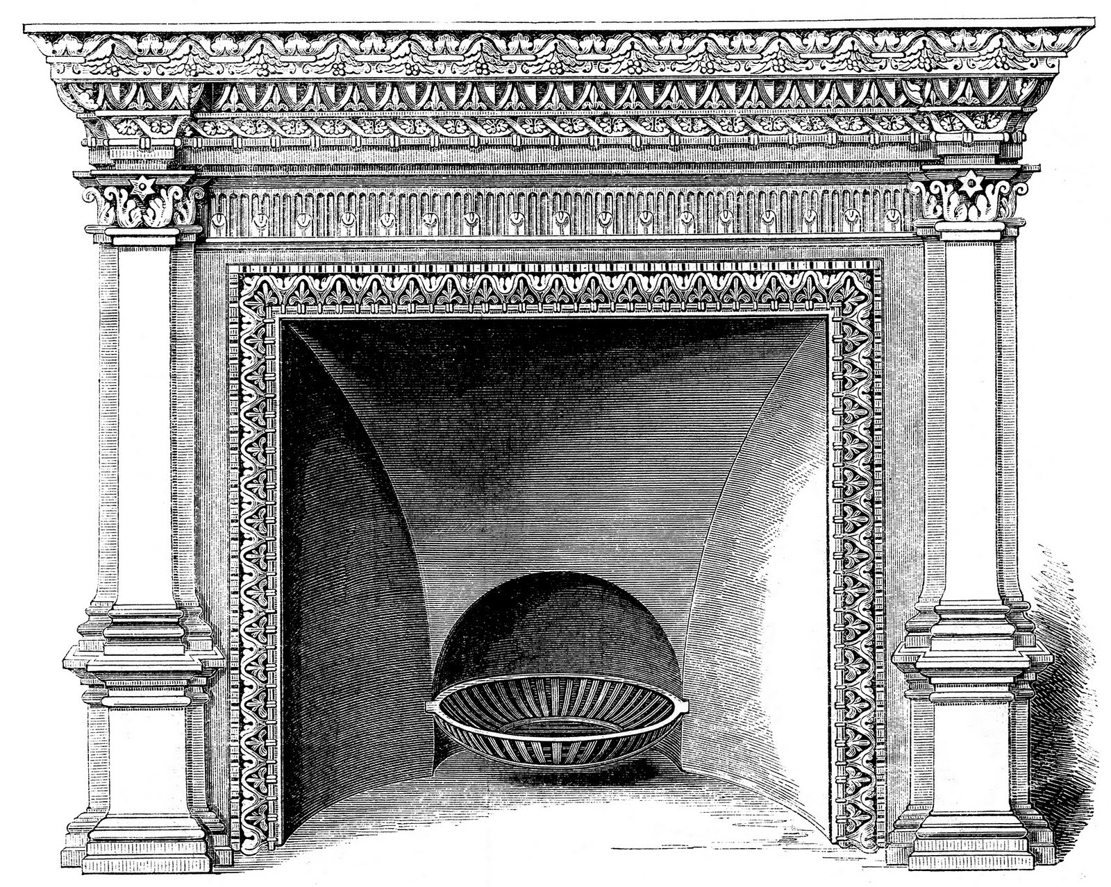 clipart fireplace fire - photo #37