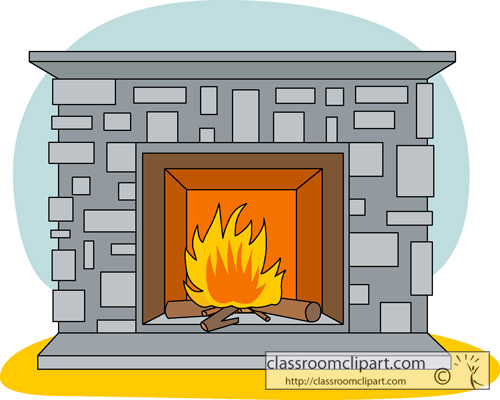 free clipart christmas fireplace - photo #34