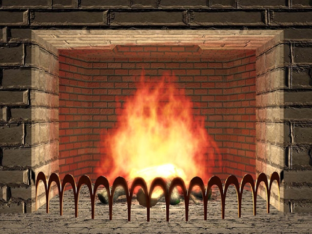 clipart fireplace fire - photo #34