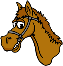 Cartoon horse head clipart - Clipartix