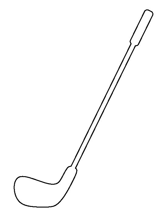 Golf club pattern use the printable outline for crafts creating