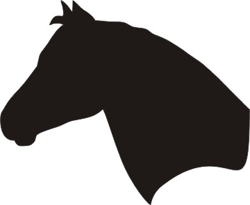 Horse head outline free download clip art on - Clipartix