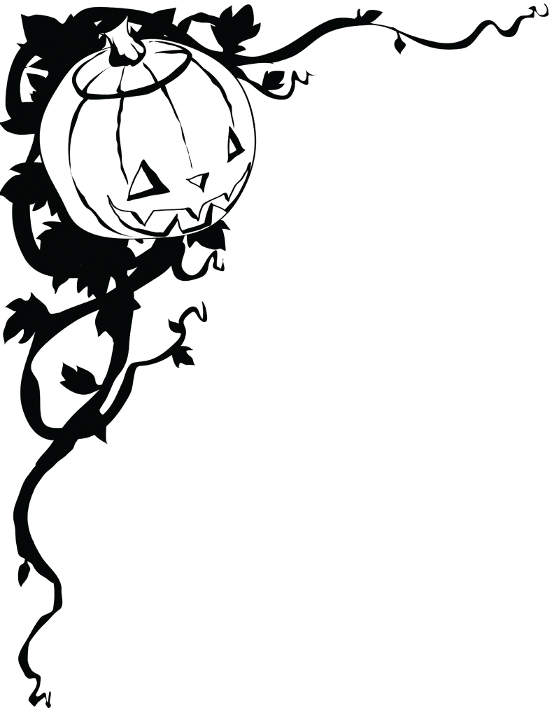 halloween free clip art black white - photo #31