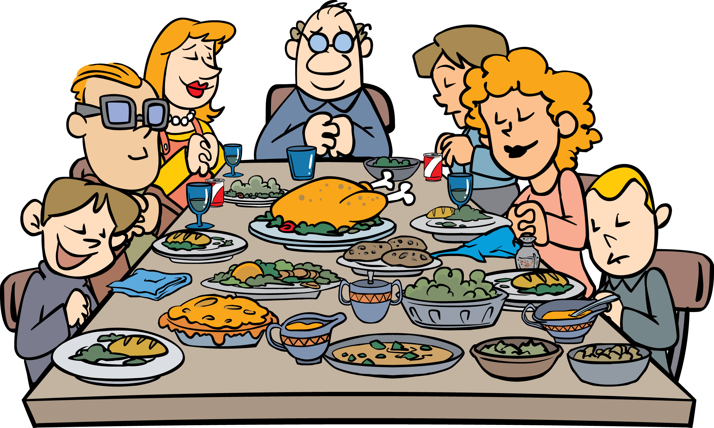 Clip art of dinner meals clipart 2 - Clipartix