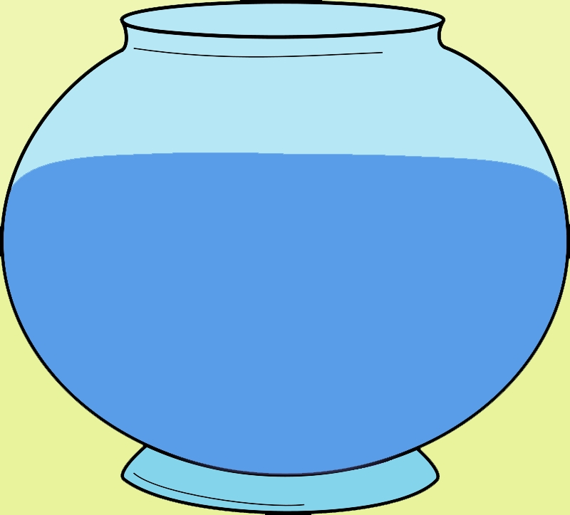 clipart fish in a bowl - photo #33