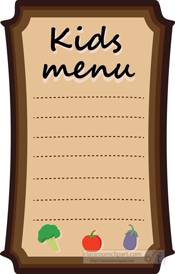 free clipart for restaurant menus - photo #5