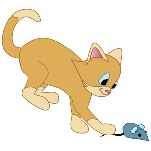 free cat and mouse clipart - photo #4