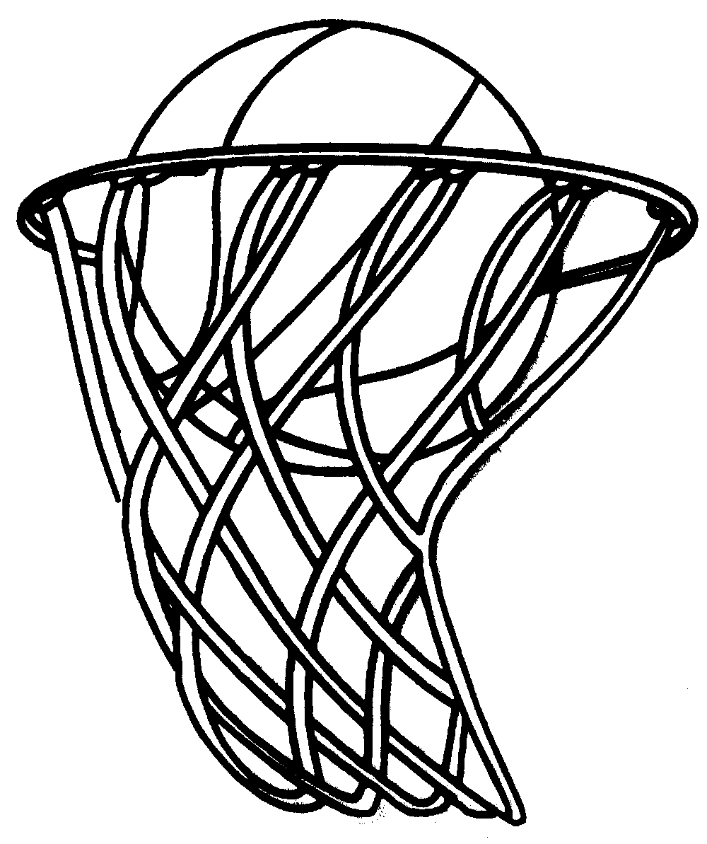free black and white basketball clipart - photo #12