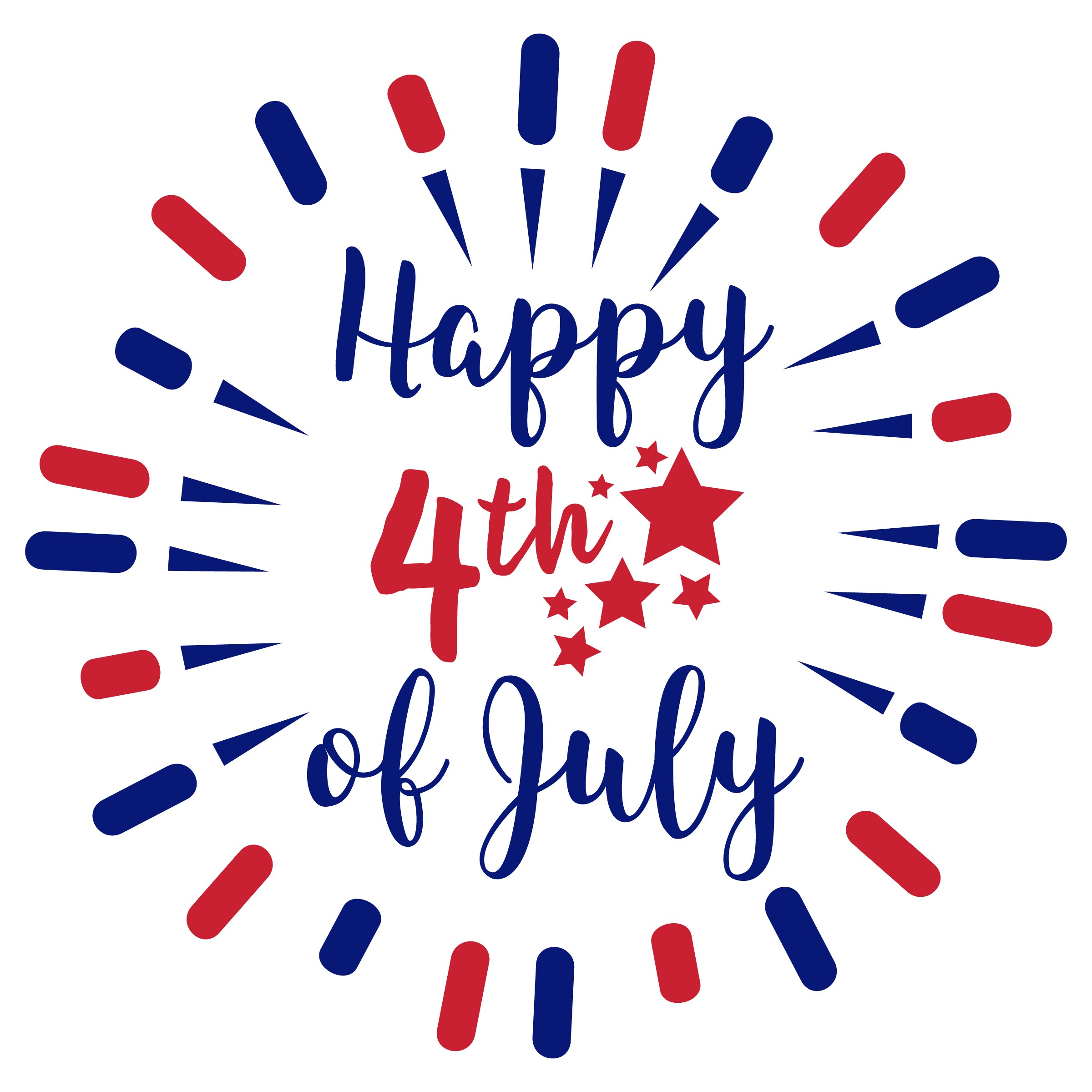 Fourth of july a independence day free clip art happy july 4th text