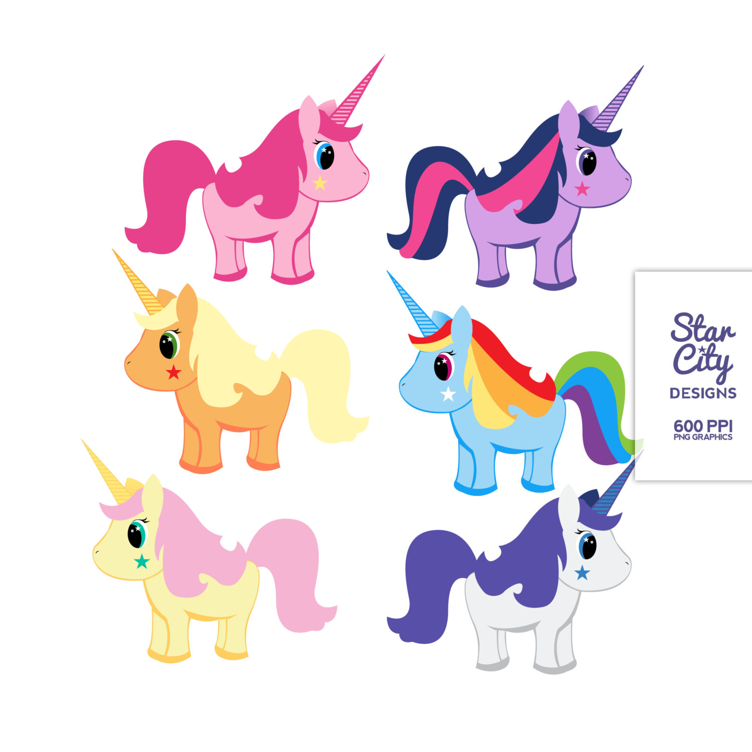 Cute unicorn clipart - Clipartix