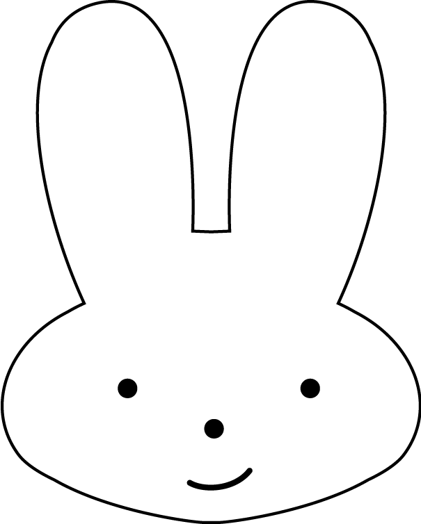 bunny outline Outline of bunny rabbit coloring speaks png - Clipartix