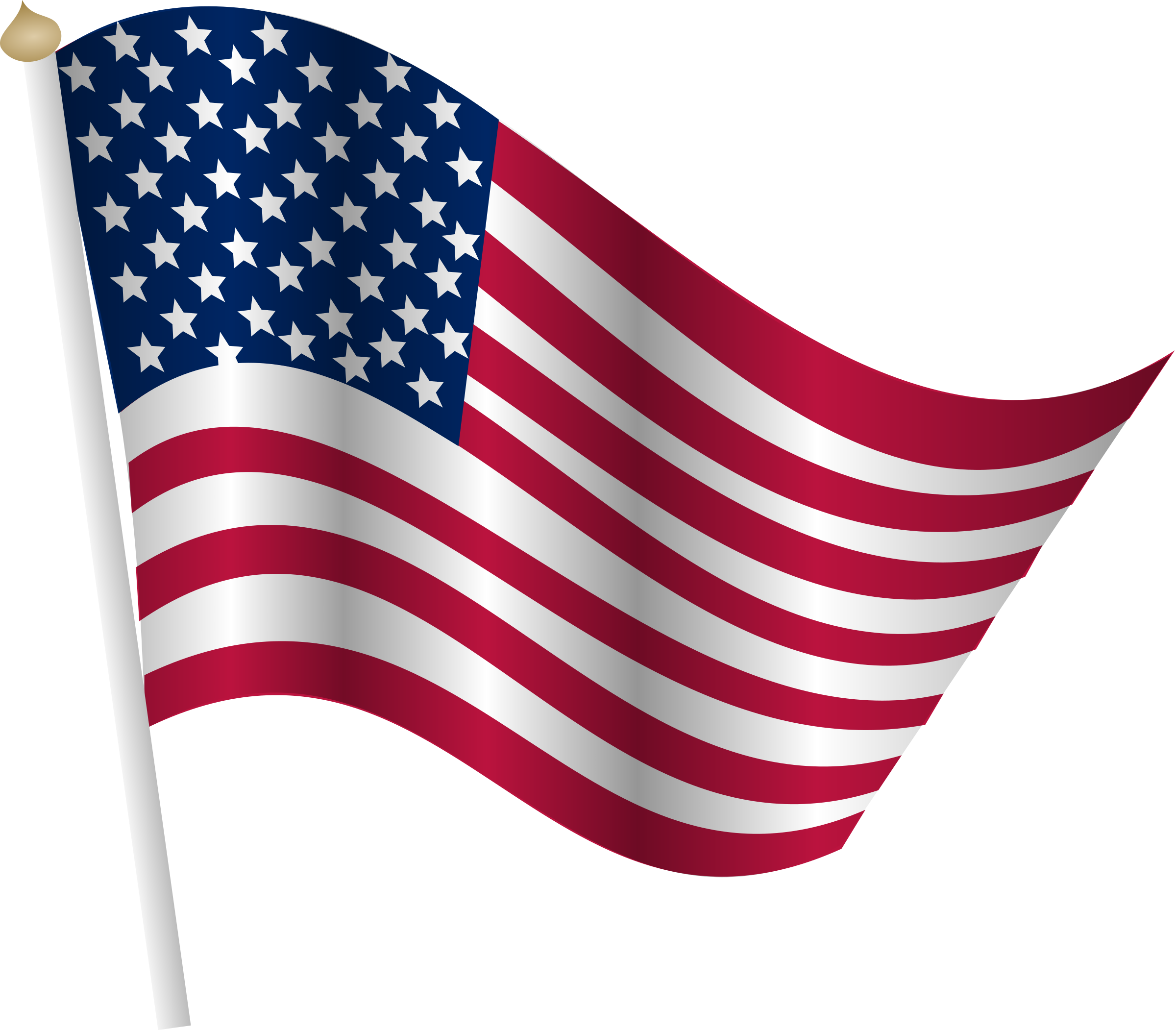 Free Cartoon American Flag Pictures - Clipartix