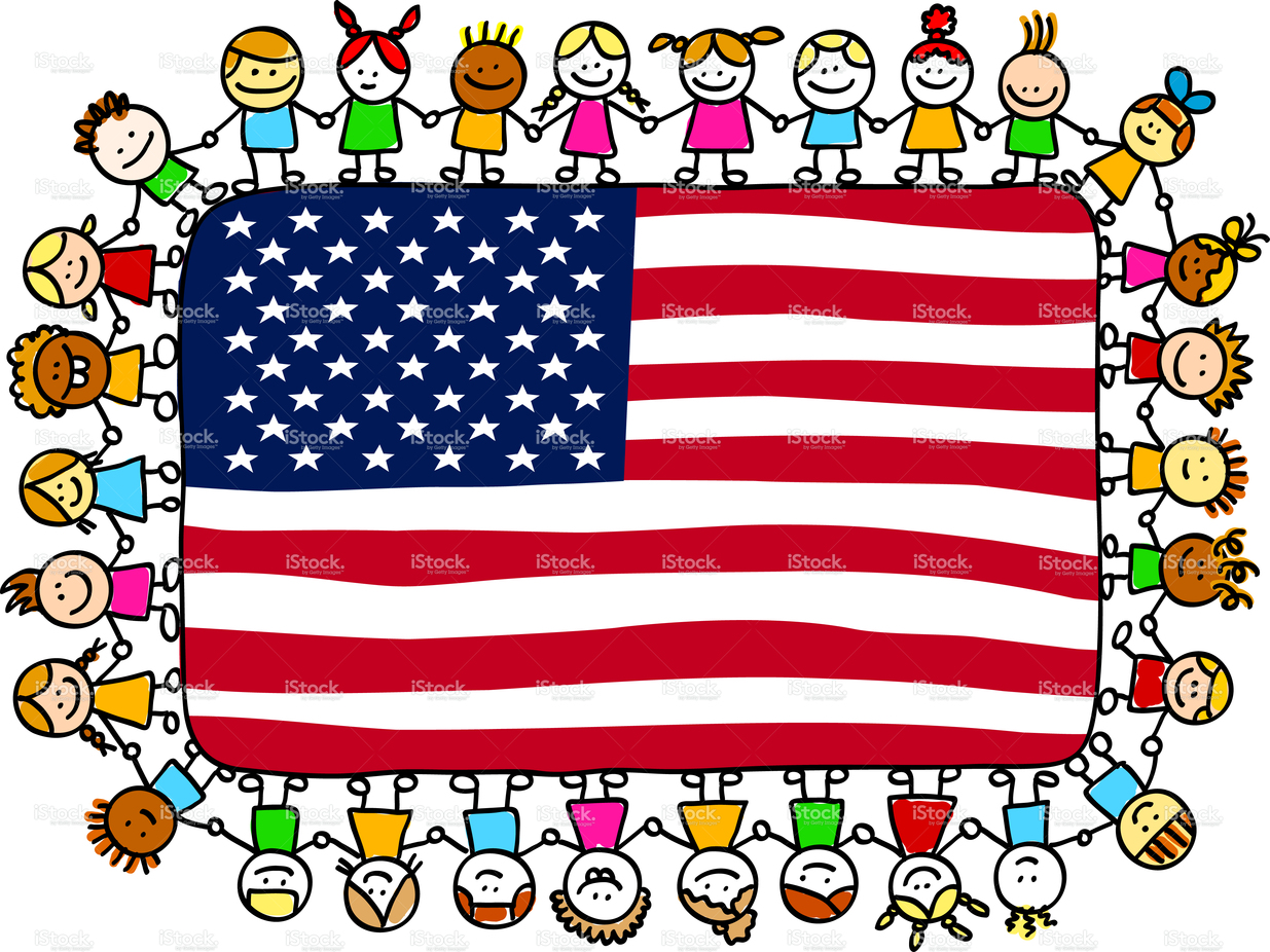 Free Cartoon American Flag Pictures - Clipartix
