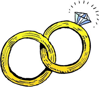 Cartoon wedding rings jpg - Clipartix
