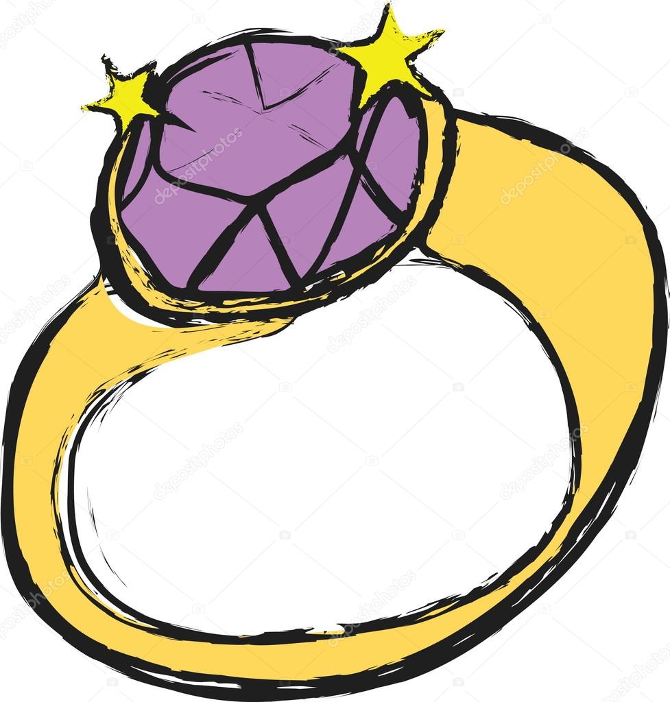 cartoon wedding ring Cartoon diamond wedding ring dusan jpg - Clipartix