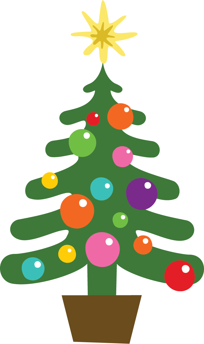 December holidays tree clip art image png - Clipartix