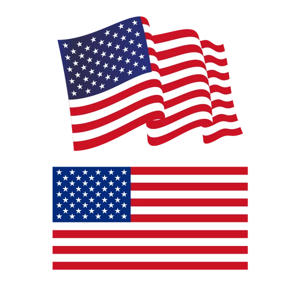 American Flag Patriotic Clipart Collection: Waving and Rectangular USA Symbols