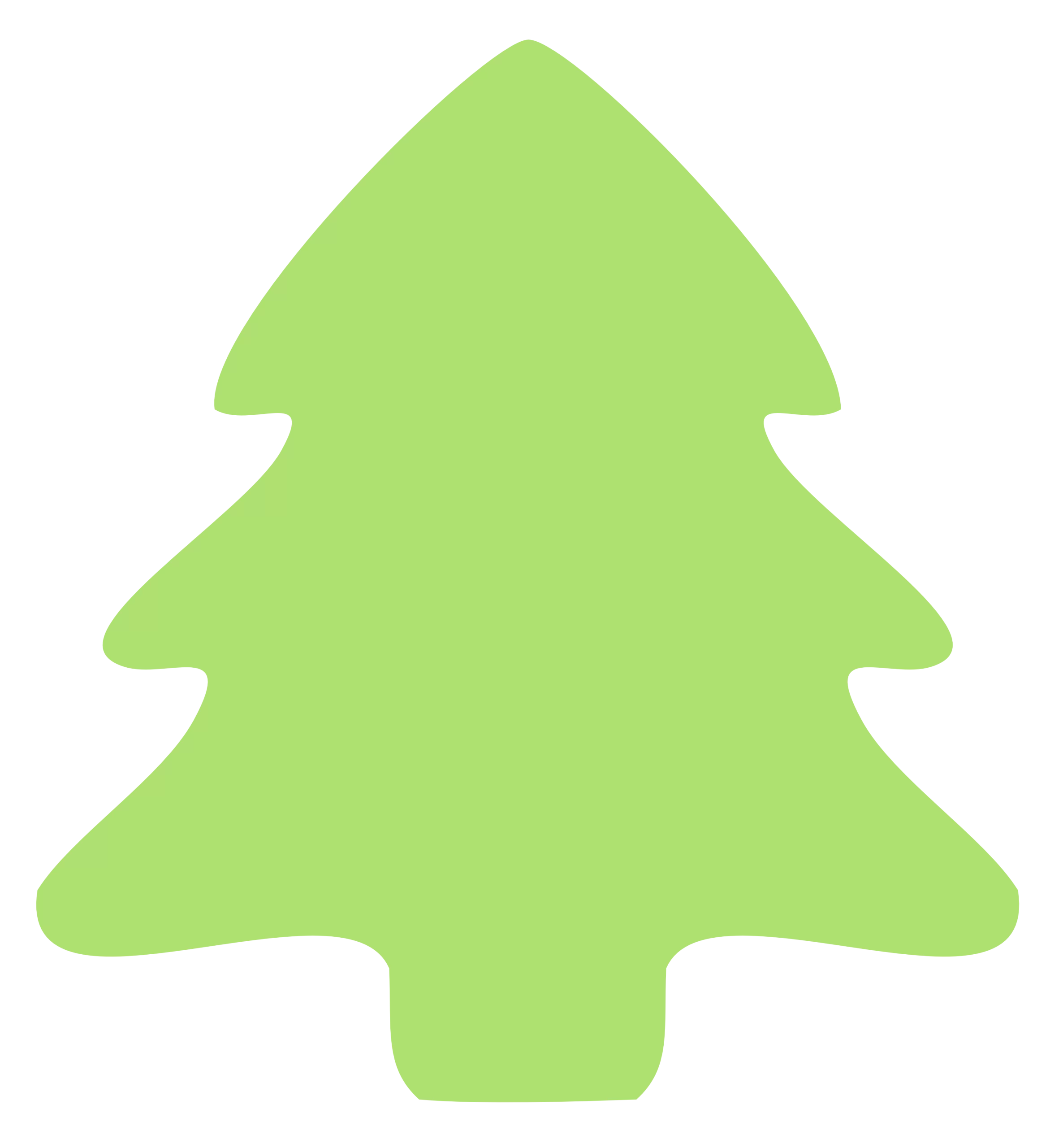 Simple Light Green Christmas Tree Silhouette Festive Holiday Clipart Design