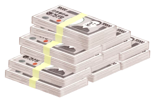 Financial Wealth Stacked Japanese Yen Banknotes Currency Money Clipart Illustration