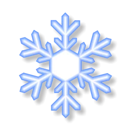 Elegant Winter Blue Snowflake Clipart for Seasonal Decoration and Design