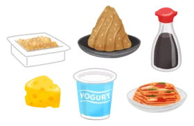 Essential Asian Cuisine Ingredients and Breakfast Items Illustrated Clipart Set