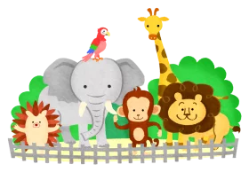 Adorable Zoo Animals Clipart Collection with Elephant, Lion, and Giraffe Friends