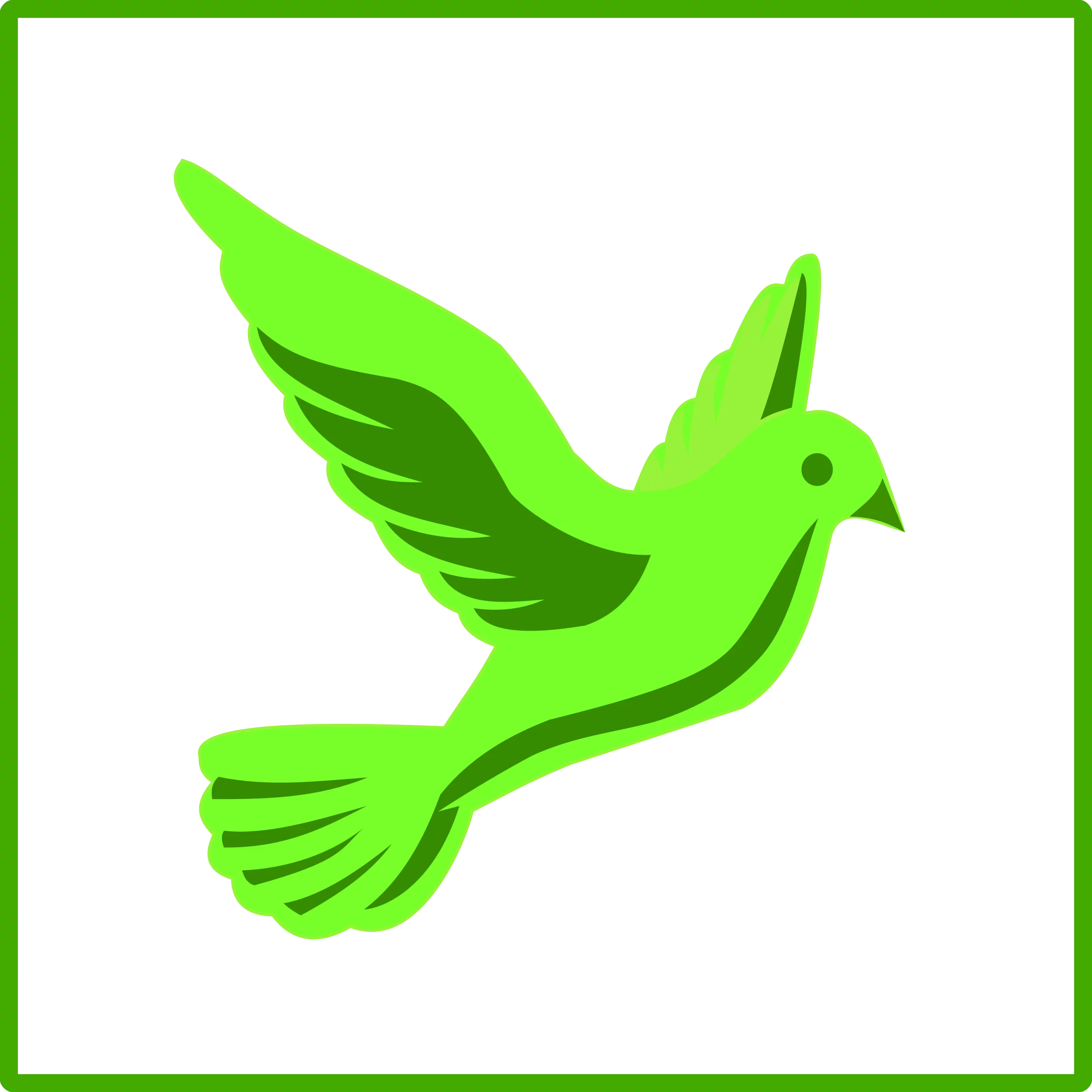 Peaceful Green Dove in Flight Symbol of Hope and Freedom Minimalist Clipart Design