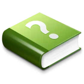 Green Question Mark Reference Book Knowledge Guide Help Information Clipart